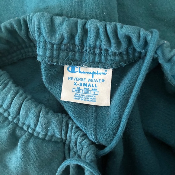 Champion Turqoise Sweatpants xs - Picture 2 of 2